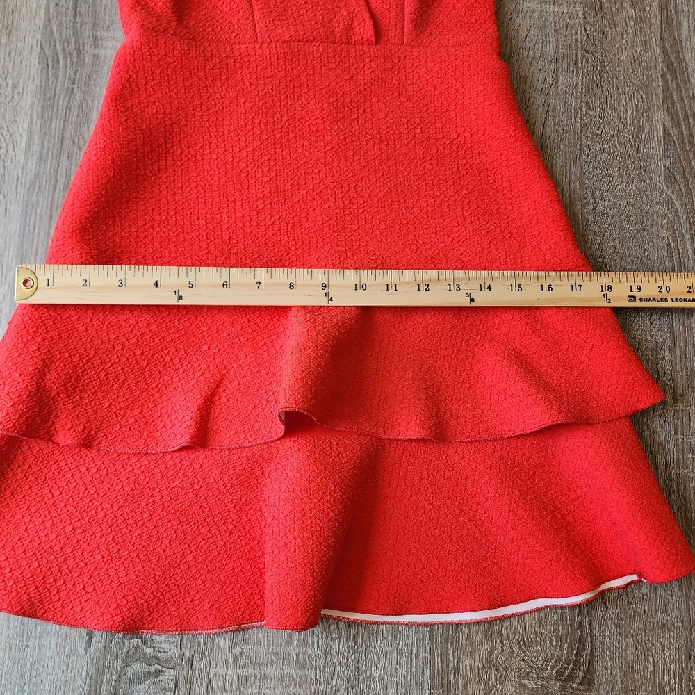 Sandro Red Cocktail Dress Size Small - Picture 14 of 16